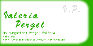 valeria pergel business card